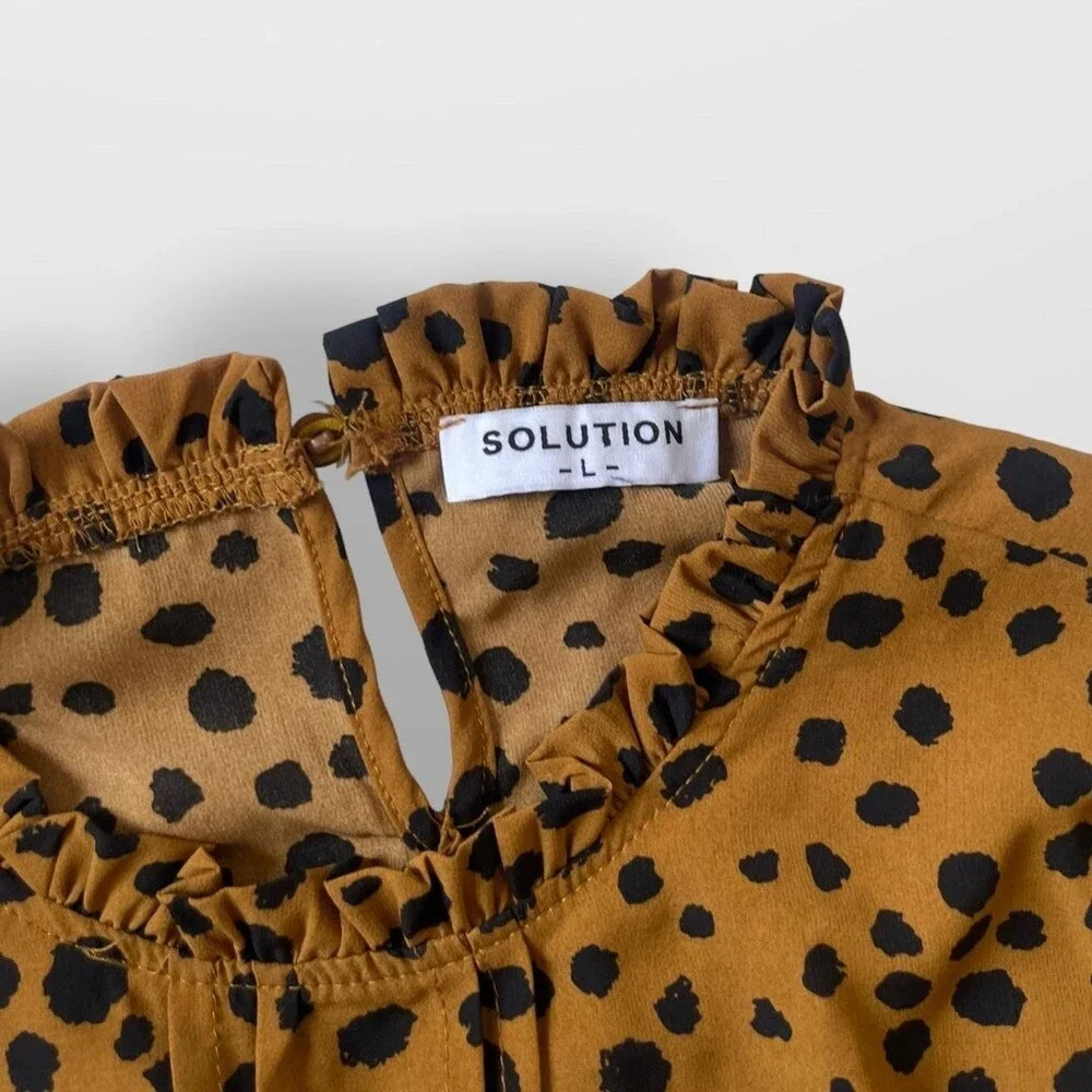 Leopard Print Solution Dress Large - Picture 7 of 9